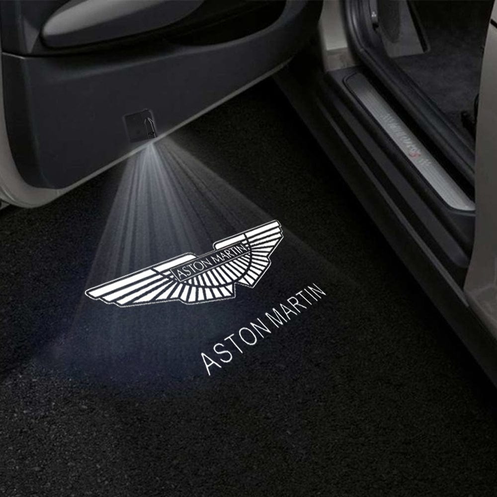 Aston Martin DB12 Door Stick On Puddle Lights Various Designs 2024-2026