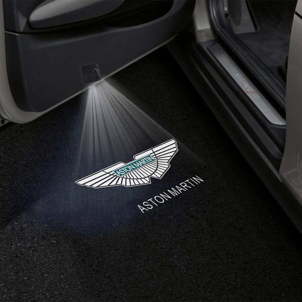 Aston Martin DB12 Door Stick On Puddle Lights Various Designs 2024-2026