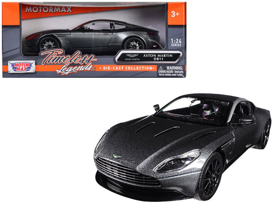 Aston Martin DB11 Silver 1/24 Diecast Model Car by Motormax free shipping USA - Rapid Vehicles