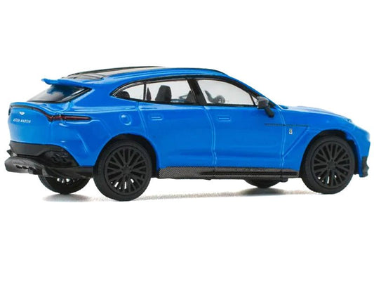 Aston Martin DBX 707 Blue with Black Top 1/64 Diecast Model Car by Pop Race - Rapid Vehicles