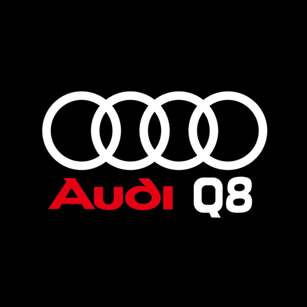Audi Q8 Premium Door Puddle Lights Various Designs 2018-2026