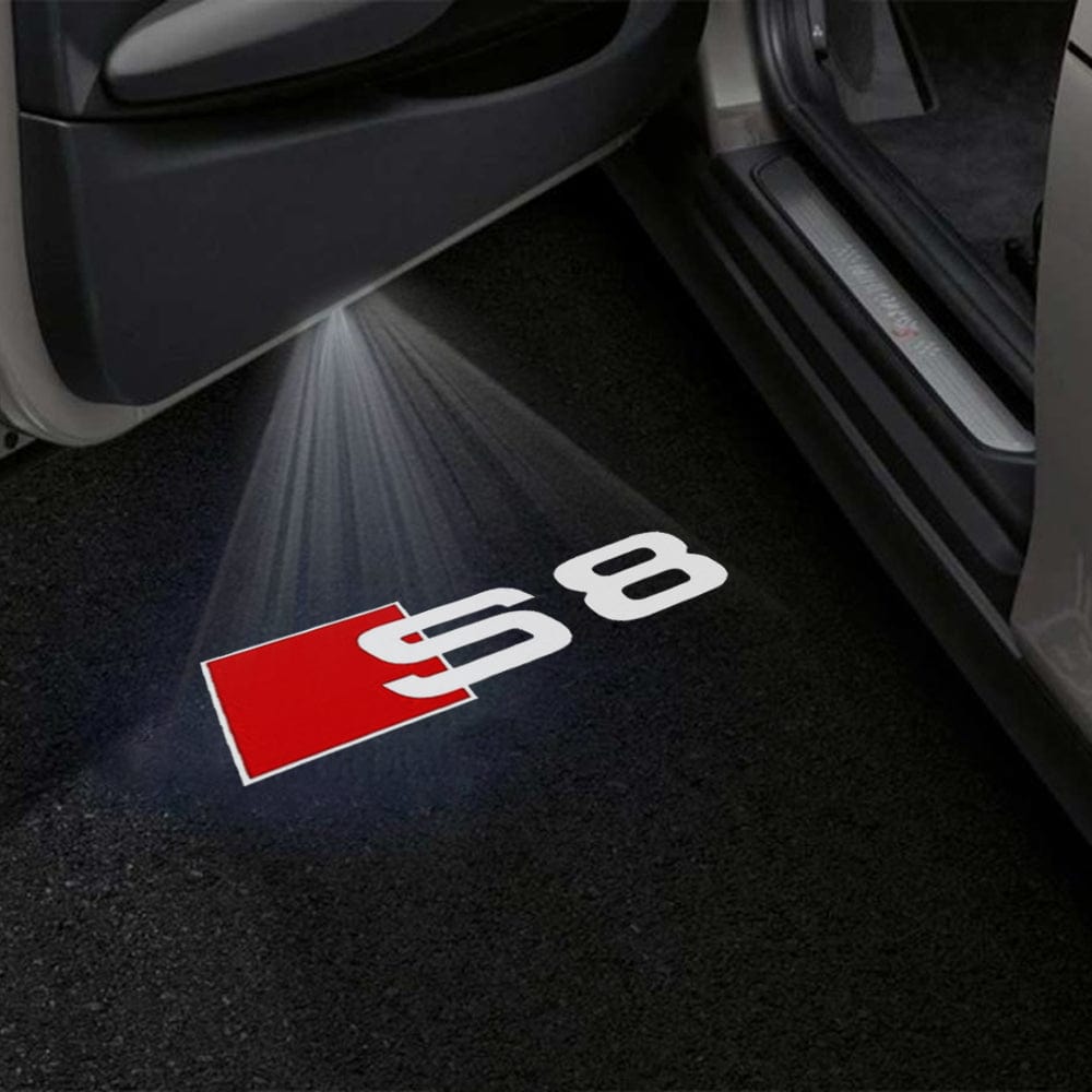 Audi S8 Premium Door Puddle Lights Various Designs 2006-2026