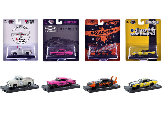 "Auto - Drivers" Set of 4 pieces in Blister Packs Release 129 Limited Edition to 10000 pieces Worldwide 1/64 Diecast Model Cars by M2 Machines free shipping USA - Rapid Vehicles