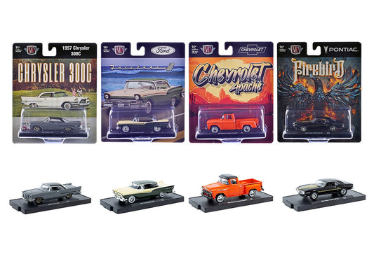 "Auto - Drivers" Set of 4 pieces in Blister Packs Release 130 Limited Edition to 9600 pieces Worldwide 1/64 Diecast Model Cars by M2 Machines free shipping USA - Rapid Vehicles