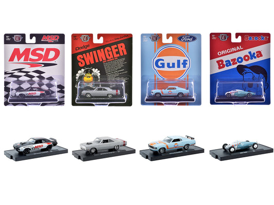 "Auto - Drivers" Set of 4 pieces in Blister Packs Release 131 Limited Edition to 7500 pieces Worldwide 1/64 Diecast Model Cars by M2 Machines free shipping USA - Rapid Vehicles