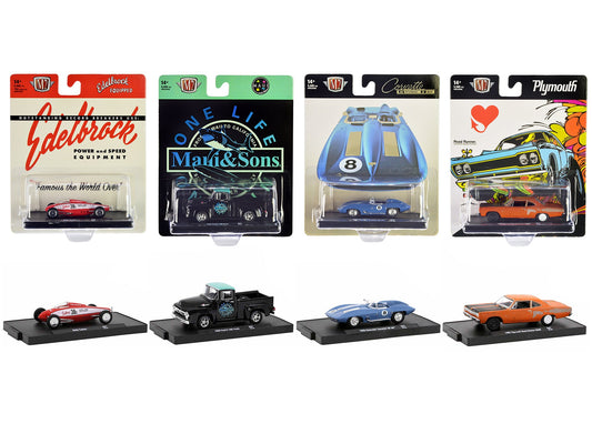 "Auto - Drivers" Set of 4 pieces in Blister Packs Release 97 Limited Edition to 9600 pieces Worldwide 1/64 Diecast Model Cars by M2 Machines free shipping USA - Rapid Vehicles