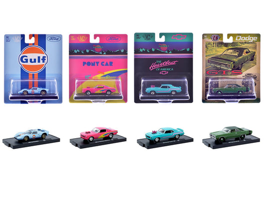 "Auto - Drivers" Set of 4 pieces in Blister Packs Release S07 Limited Edition to 7500 pieces Worldwide 1/64 Diecast Model Cars by M2 Machines free shipping USA - Rapid Vehicles