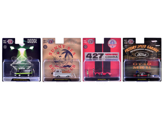 "Auto News" Release 17 Set of 4 Cars Limited Edition to 8500 pieces Worldwide 1/64 Diecast Model Cars by M2 Machines free shipping USA - Rapid Vehicles