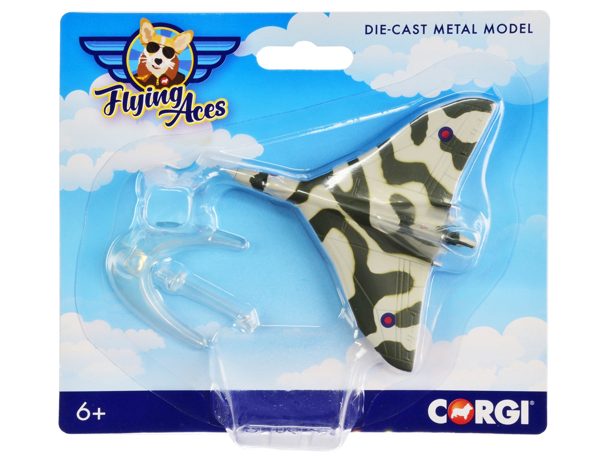 Avro Vulcan Strategic Bomber Aircraft "RAF" "Flying Aces" Series Diecast Model by Corgi free shipping USA - Rapid Vehicles