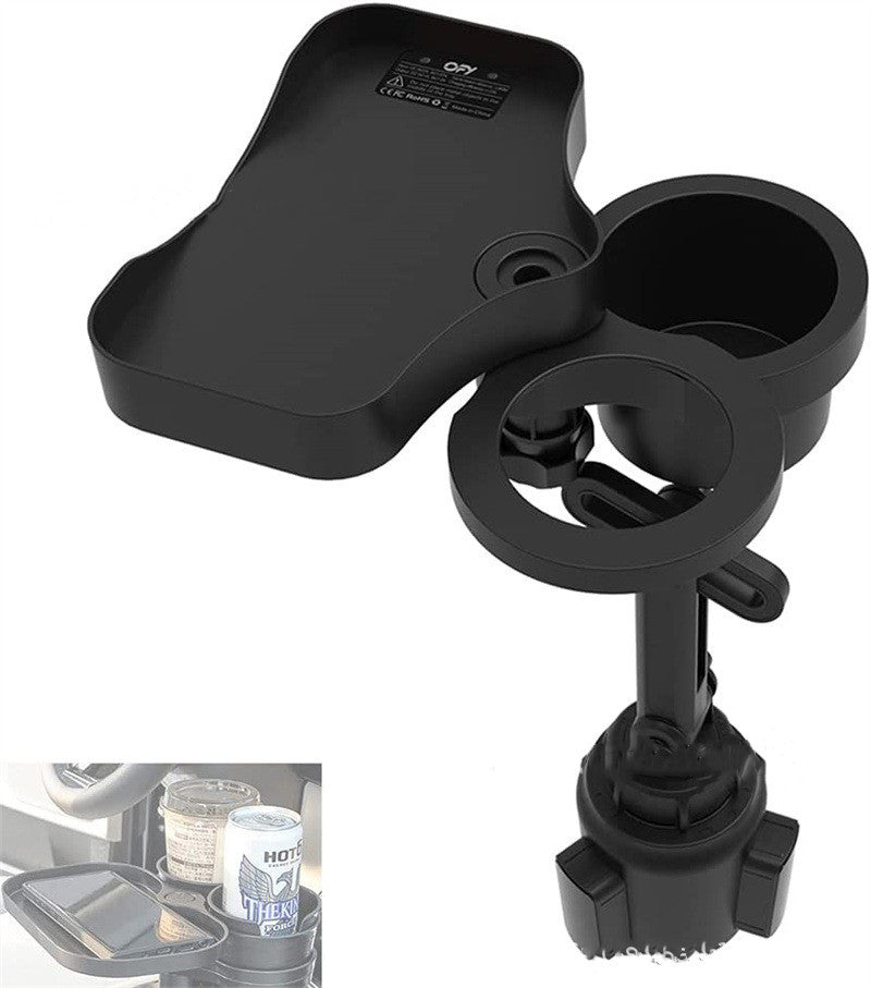 Color: Black, style: Standard-USB, Electrical outlet:  - Car Cup Holder With Wireless Charging - Premium Interior Parts from Rapidvehicles - Just $36.99! Shop now at Rapidvehicles