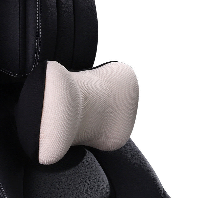 Color: Apricot, style: Headrest - Ergonomic Design Car Headrest Lumbar Space Memory Foam Neck Protector - Premium Automobiles Seat Covers from Rapidvehicles - Just $34.99! Shop now at Rapidvehicles