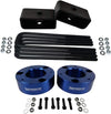 Full Lift Kit Compatible Compatible 2007+ Silverado & Sierra 1500 3" Front Lift Strut Spacers + 2.5" Rear Lift Blocks + Square Bend U-Bolts 2WD 4WD (Blue) - Premium  from Rapidvehicles - Just $147.99! Shop now at Rapidvehicles