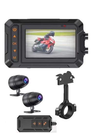 Color: Set6 - Motorcycle Remote Monitoring Driving Recorder - Premium Car Mirror Video from Rapidvehicles - Just $200.16! Shop now at Rapidvehicles