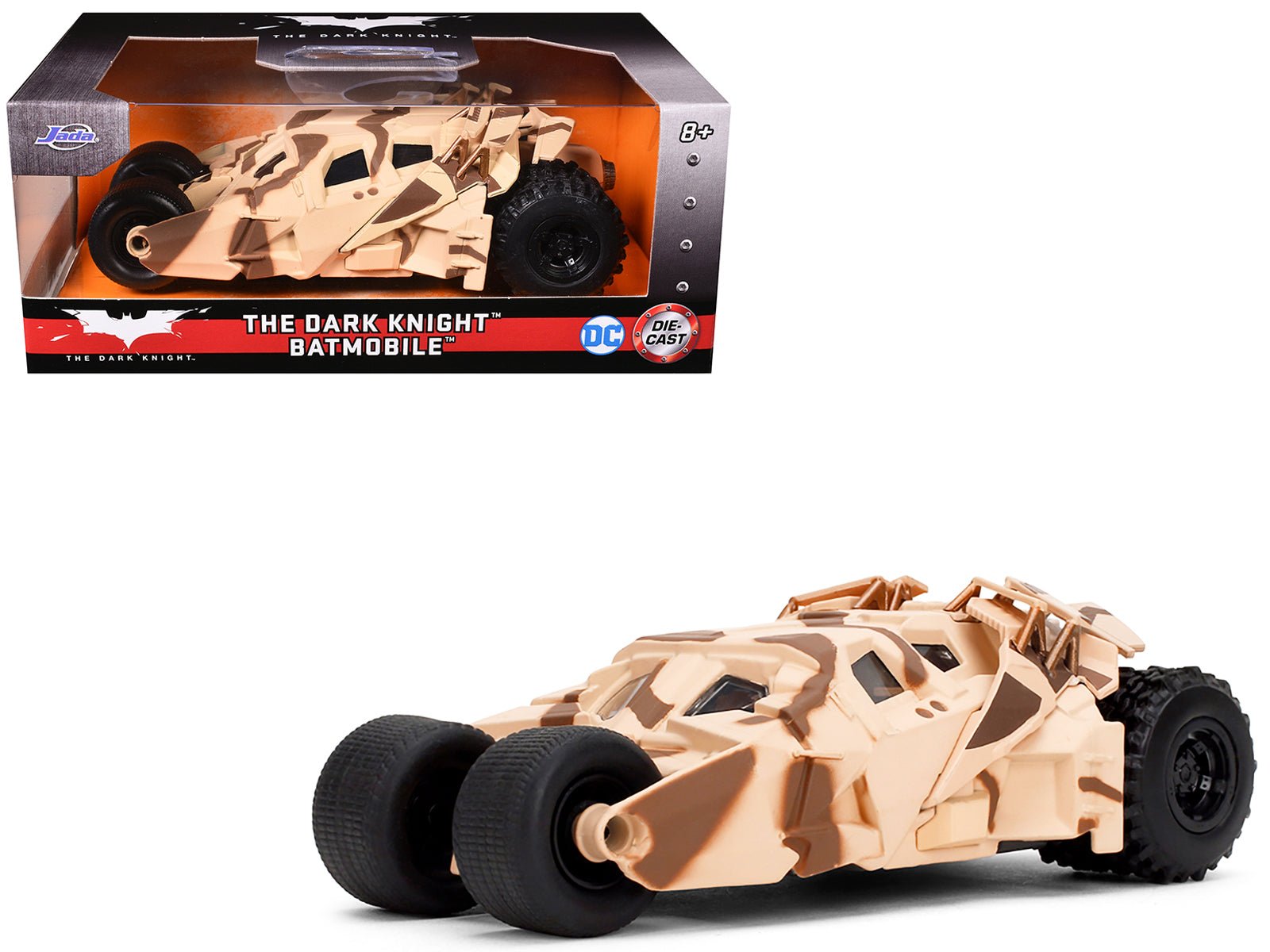 Batmobile Tumbler Camouflage "The Dark Knight Rises" (2012) Movie "Hollywood Rides" Series 1/32 Diecast Model Car by Jada free shipping USA - Rapid Vehicles