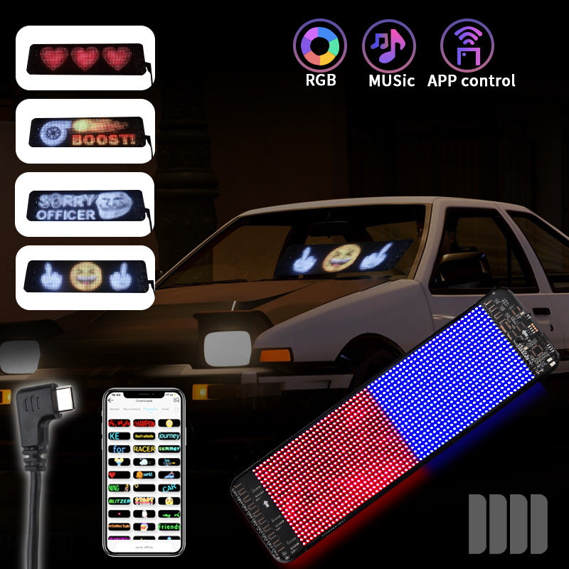 Programmable Car LED Sign LED Full-color Advertising Screen - Premium Car Multimedia Player from Rapidvehicles - Just $88.19! Shop now at Rapidvehicles