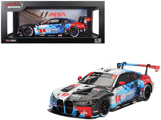 BMW M4 GT3 EVO 1 Connor De Phillippi - Madison Snow - Neil Verhagen - Kelvin van der Linde "Paul Miller Racing" IMSA "24 Hours of Daytona" (2025) 1/18 Model Car by Top Speed free shipping USA - Rapid Vehicles