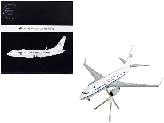 Boeing 737 - 700 Transport Aircraft "Royal Australian Air Force 100th Anniversary - A36 - 001" White and Gray "Gemini 200" Series 1/200 Diecast Model Airplane by GeminiJets free shipping USA - Rapid Vehicles