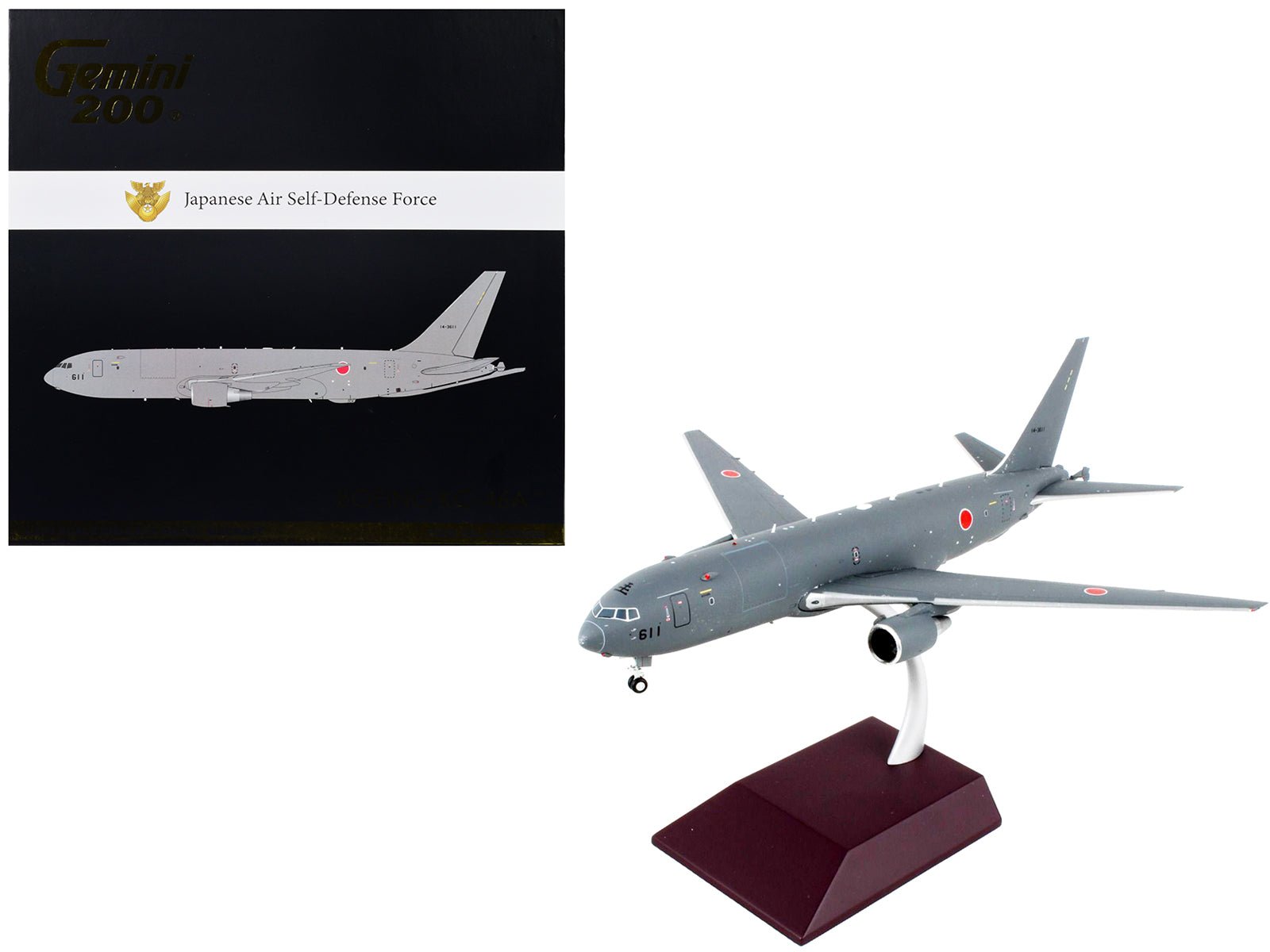 Boeing KC - 46A Pegasus Tanker Aircraft "Japan Air Self - Defense Force (JASDF)" Gray "Gemini 200" Series 1/200 Diecast Model Airplane by GeminiJets free shipping USA - Rapid Vehicles