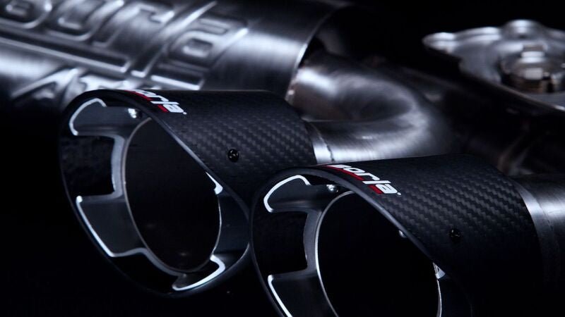 Borla 2020 Chevrolet Corvette C8 6.2L ATAK 3in Exhaust System Dual Round Angle Cut Carbon Fiber Tips 140839CF - Rapid Vehicles