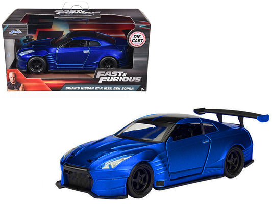 Brian's 2009 Nissan GTR R35 Blue Ben Sopra "Fast & Furious" Movie 1/32 Diecast Model Car by Jada free shipping USA - Rapid Vehicles