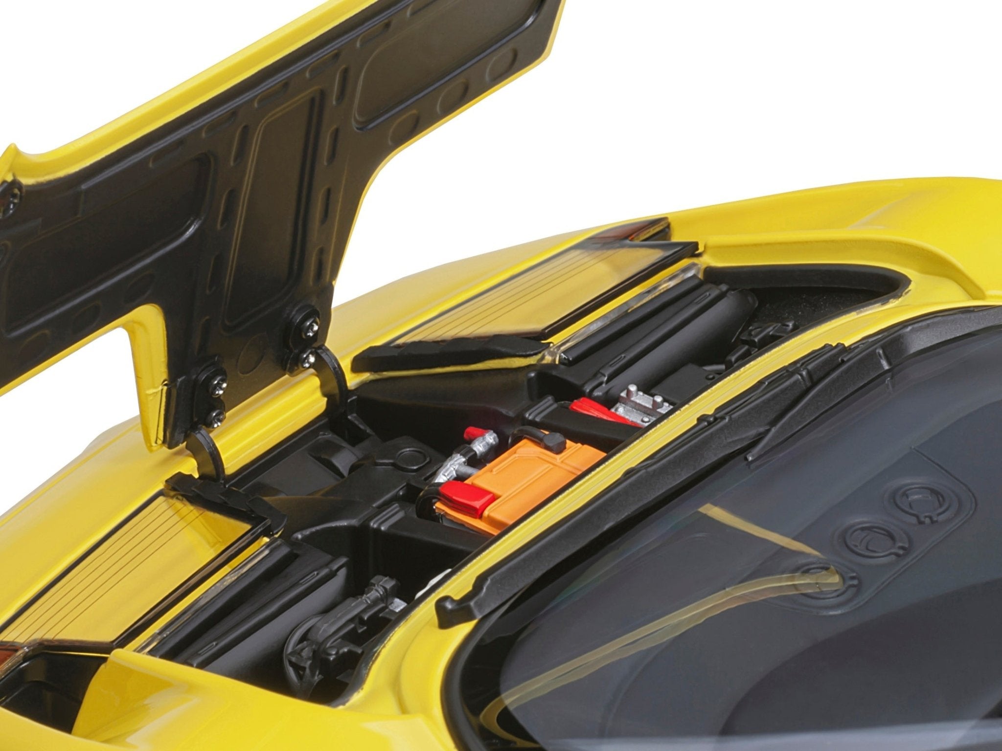 Bugatti EB110 SS Super Sport Giallo Bugatti Yellow with Silver Wheels 1/18 Model Car by Autoart - Rapid Vehicles