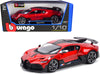 Bugatti Divo Red Metallic with Carbon Accents 1/18 Diecast Model - Premium  from Rapidvehicles - Just $82.99! Shop now at Rapidvehicles