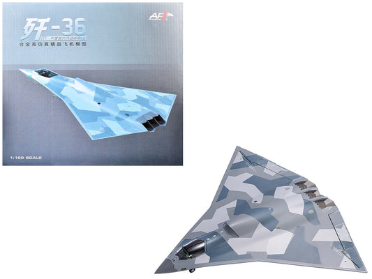 CAC J - 36 Stealth Fighter Aircraft "Chinese Military" People’s Liberation Army Air Force 1/100 Diecast Model by Air Force 1 free shipping USA - Rapid Vehicles