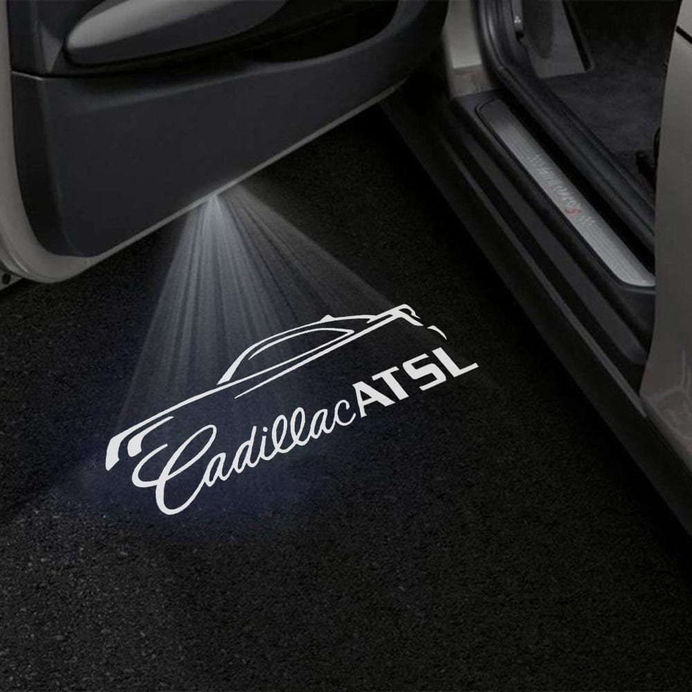 Cadillac ATS Premium Under Door Projector Puddle Lights Various Designs 2013-2019