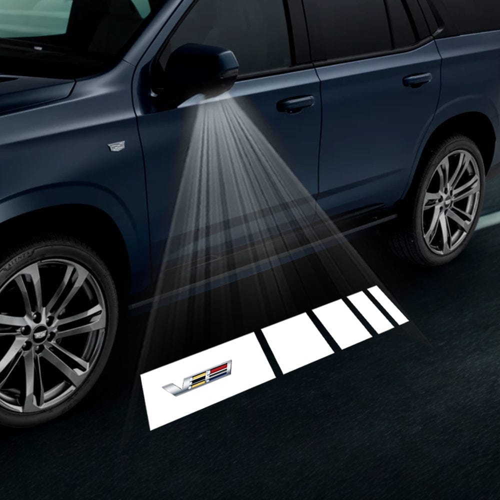 Cadillac Escalade 4th/5th Gen Premium Under Side Wing Mirror Projector Puddle Lights Various Designs 2015-2026