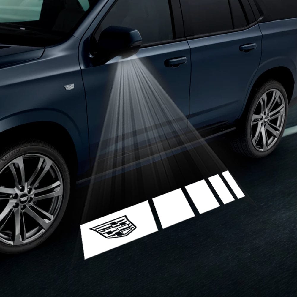 Cadillac Escalade 4th/5th Gen Premium Under Side Wing Mirror Projector Puddle Lights Various Designs 2015-2026