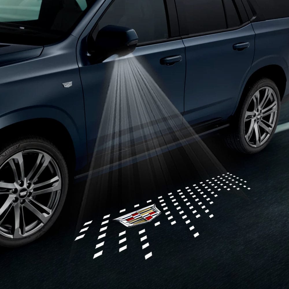 Cadillac Escalade 4th/5th Gen Premium Under Side Wing Mirror Projector Puddle Lights Various Designs 2015-2026