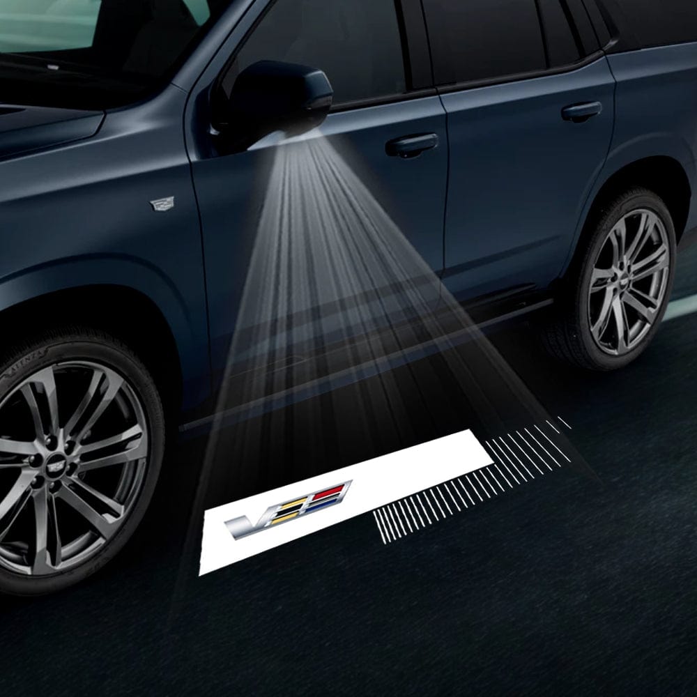 Cadillac Escalade 4th/5th Gen Premium Under Side Wing Mirror Projector Puddle Lights Various Designs 2015-2026