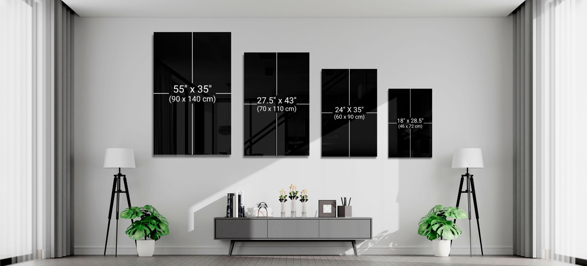Cadillac Glass Wall Art || Designer Collection - Rapid Vehicles