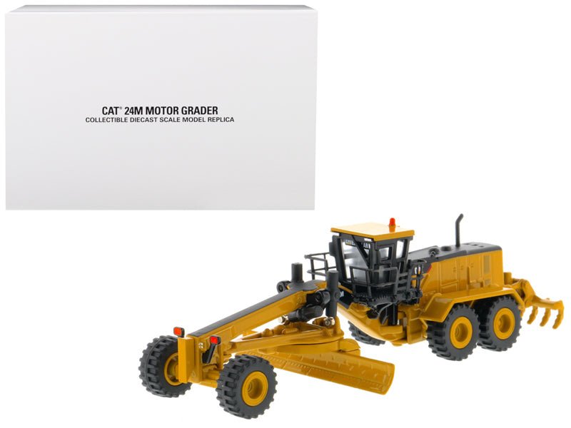 CAT Caterpillar 24M Motor Grader "Elite Series" 1/125 Diecast Model by Diecast Masters free shipping USA - Rapid Vehicles
