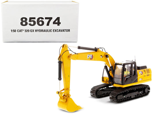 CAT Caterpillar 320 GX Hydraulic Excavator with Operator "High Line" Series 1/50 Diecast Model by Diecast Masters free shipping USA - Rapid Vehicles