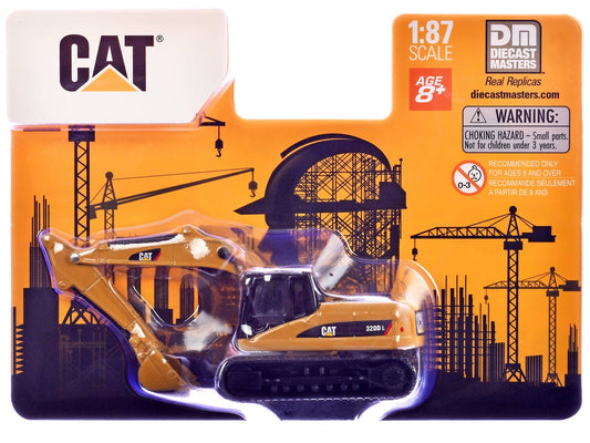 CAT Caterpillar 320D L Hydraulic Excavator Yellow 1/87 (HO) Diecast Model by Diecast Masters free shipping USA - Rapid Vehicles