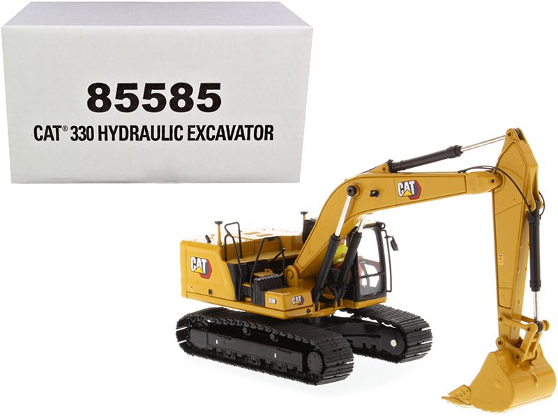 Cat Caterpillar 330 Hydraulic Excavator Next Generation with Operator "High Line Series" 1/50 Diecast Model by Diecast Masters free shipping USA - Rapid Vehicles