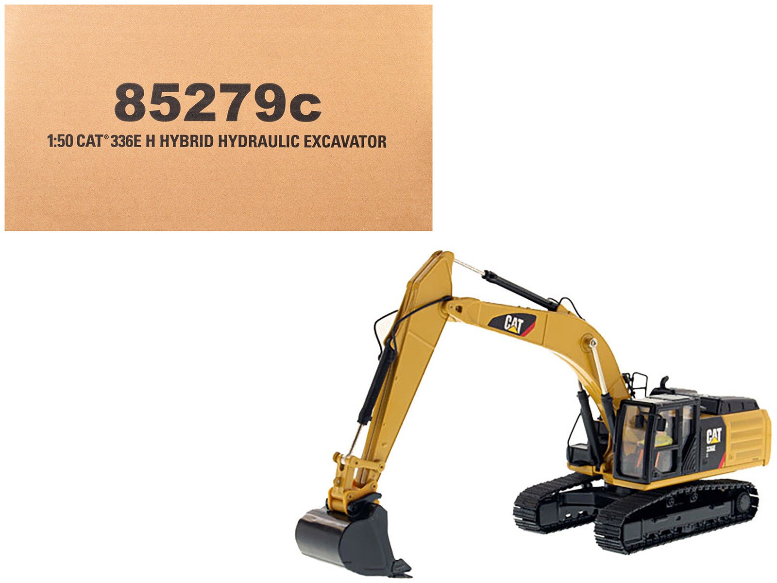 CAT Caterpillar 336E H Hybrid Hydraulic Excavator with Operator "Core Classics" Series 1/50 Diecast Model by Diecast Masters free shipping USA - Rapid Vehicles