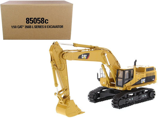 CAT Caterpillar 365B L Series II Hydraulic Excavator with Two Figurines "Core Classics Series" 1/50 Diecast Model by Diecast Masters free shipping USA - Rapid Vehicles