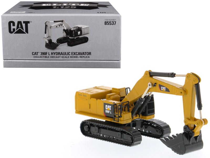 CAT Caterpillar 390F L Hydraulic Excavator "Elite Series" 1/125 Diecast Model by Diecast Masters free shipping USA - Rapid Vehicles