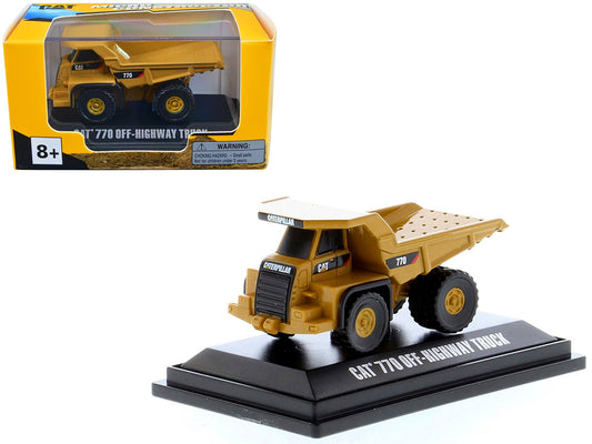 CAT Caterpillar 770 Off–Highway Truck Yellow "Micro - Constructor" Series Diecast Model by Diecast Masters free shipping USA - Rapid Vehicles