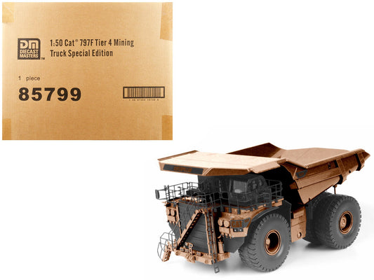 CAT Caterpillar 797F 4 Tier Mining Truck Copper Finish Special Edition "Commemorative" Series 1/50 Diecast Model by Diecast Masters free shipping USA - Rapid Vehicles