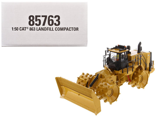 CAT Caterpillar 836 Landfill Compactor Yellow "High Line" Series 1/50 Diecast Model by Diecast Masters free shipping USA - Rapid Vehicles