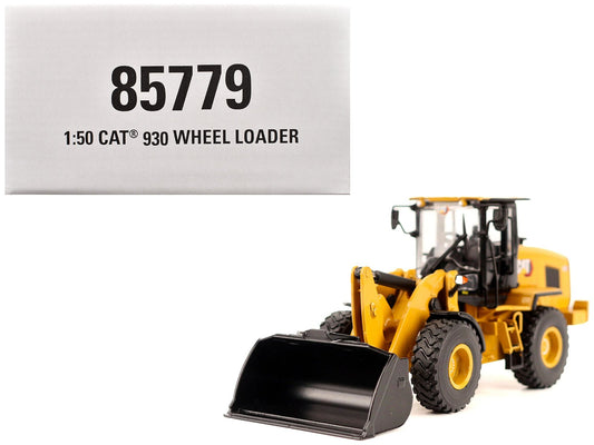 CAT Caterpillar 930 Wheel Loader with Operator Yellow "High Line" Series 1/50 Diecast Model by Diecast Masters free shipping USA - Rapid Vehicles