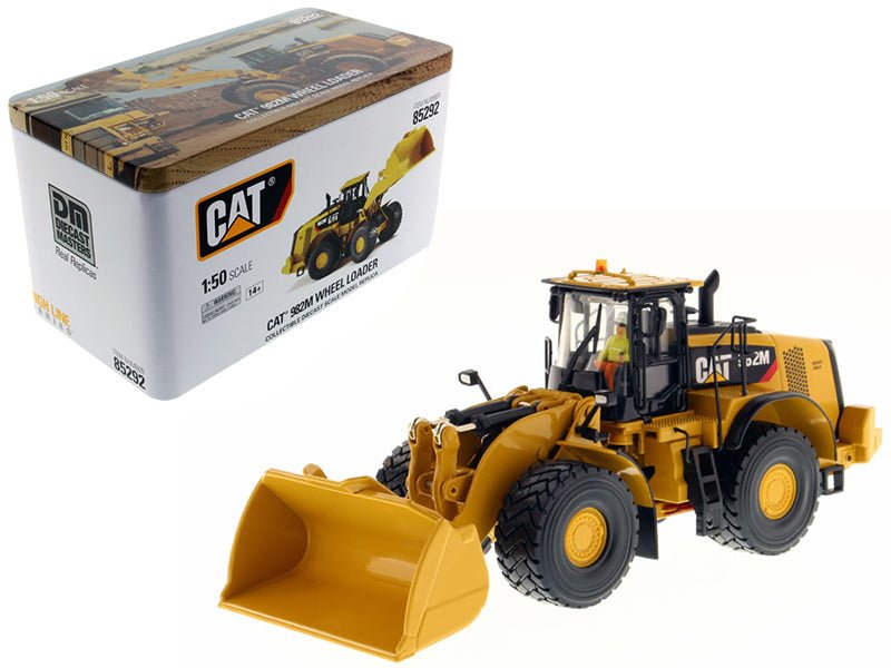 CAT Caterpillar 982M Wheel Loader with Operator "High Line Series" 1/50 Diecast Model by Diecast Masters free shipping USA - Rapid Vehicles