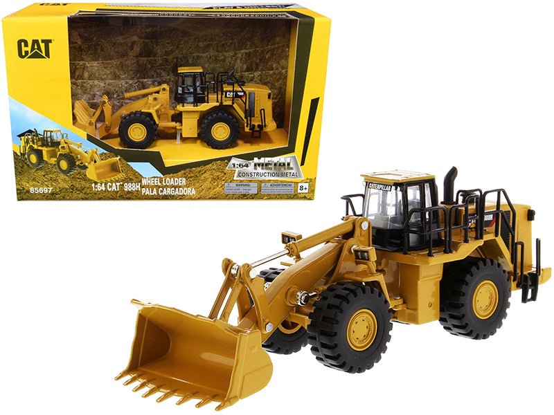 CAT Caterpillar 988H Wheel Loader "Play & Collect!" 1/64 Diecast Model by Diecast Masters free shipping USA - Rapid Vehicles