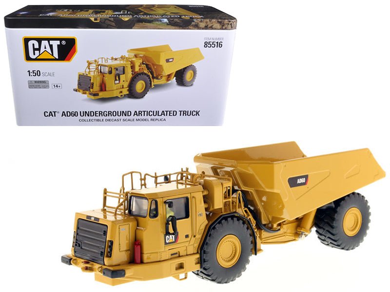 CAT Caterpillar AD60 Articulated Underground Truck with Operator "High Line Series" 1/50 Diecast Model by Diecast Masters free shipping USA - Rapid Vehicles