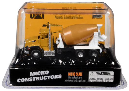 CAT Caterpillar CT660 Concrete Mixer Yellow "Micro-Constructor" Series Diecast Model by Diecast Masters free shipping USA - Rapid Vehicles