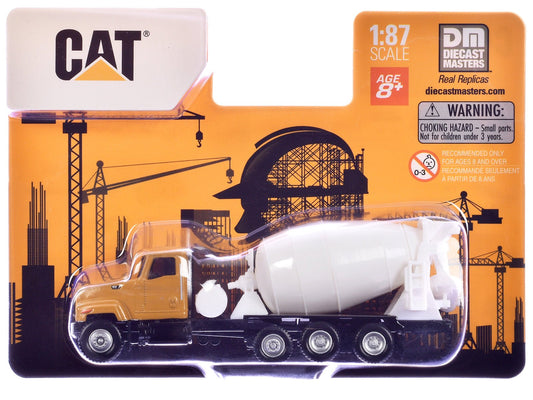 CAT Caterpillar CT681 Concrete Mixer Yellow 1/87 (HO) Diecast Model by Diecast Masters free shipping USA - Rapid Vehicles