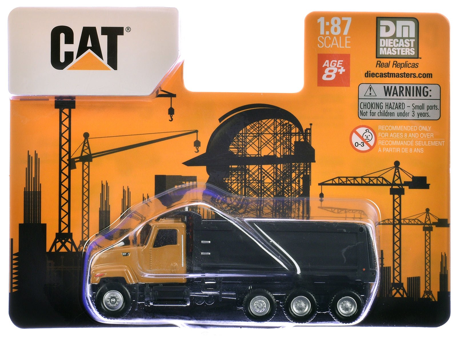 CAT Caterpillar CT681 Dump Truck Yellow 1/87 (HO) Diecast Model by Diecast Masters free shipping USA - Rapid Vehicles
